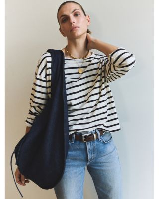 Boat Neck Long Sleeve Tee