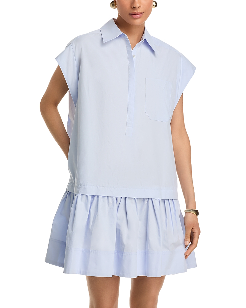 A.l.c A. L.c. Brock Drop Waist Dress In Blue