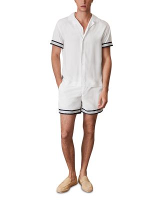 Asher Striped Cuff Camp Shirt