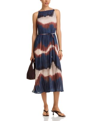 Pleated Midi Dress