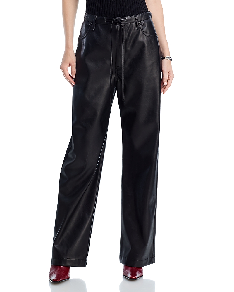 Rag & Bone Phoebe Faux Leather Pants In Black