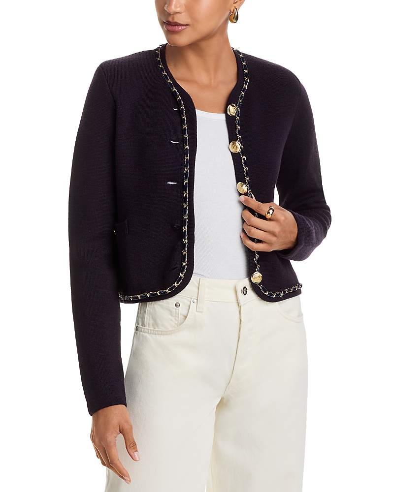 Cinq À Sept Cinq A Sept Structured Benoite Cardigan In Black