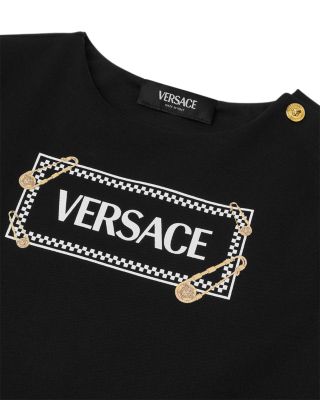 Girls&#39; Punto Milano Jersey &amp; 90s Logo Pinned Print Dress - Big Kid