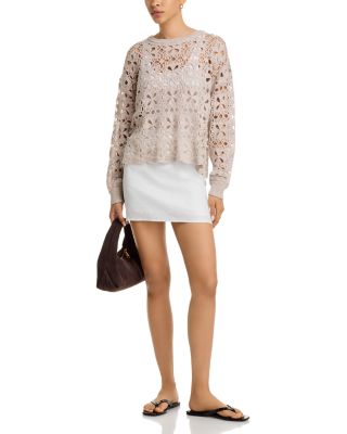 Crochet Crewneck Sweater