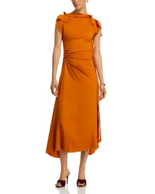 Victoria Beckham - Drape Sleeve Mid Dress