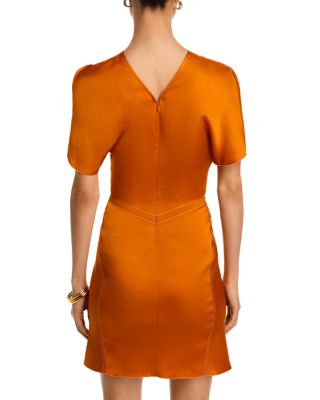 Gathered Waist Mini Dress