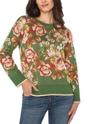 Floral Print Sweater