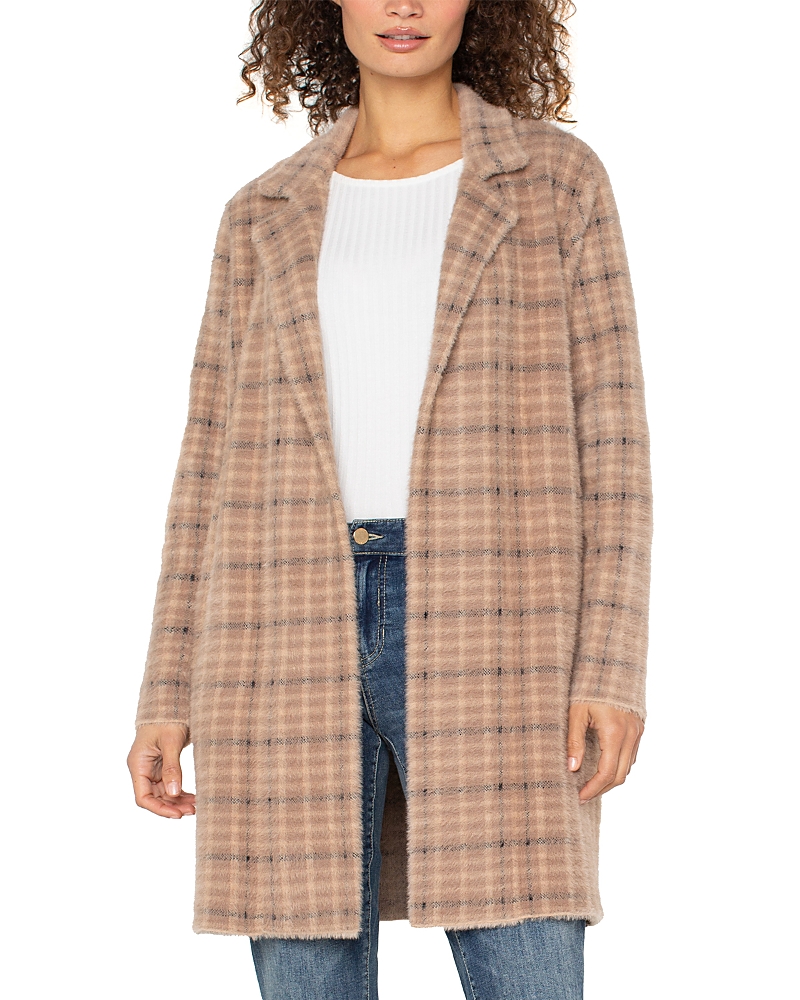 Liverpool Los Angeles Coatigan Open Front Cardigan Sweater In Neutral