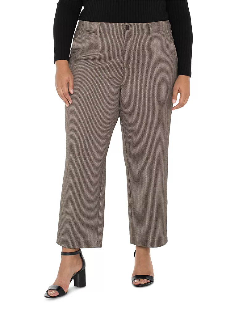 Liverpool Los Angeles Plus Cropped Wide Leg Pants