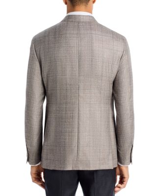 Loro Piana Fabric Silk & Cashmere Windowpane Slim Fit Sport Coat