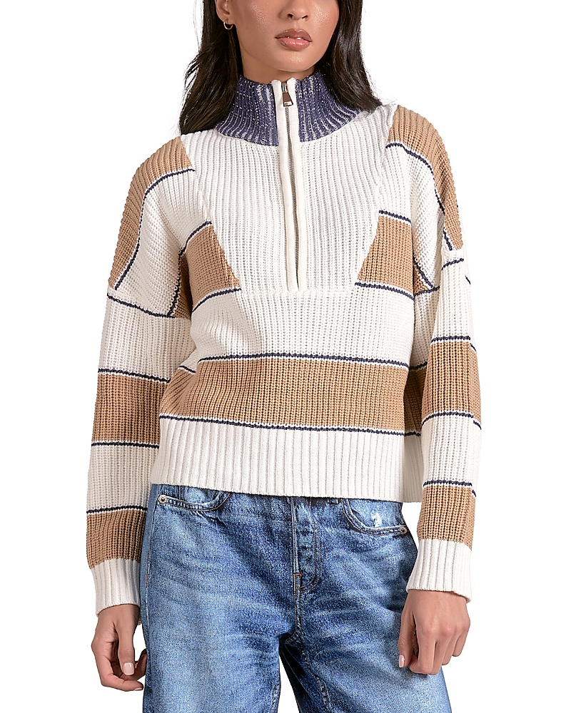 Elan Mock Neck Sweater In Multi