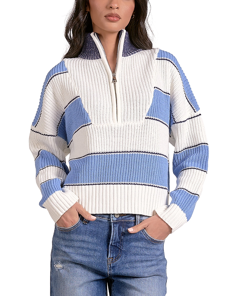 Elan Mock Neck Sweater In Multi