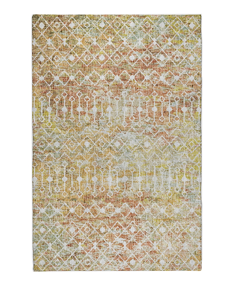 Dalyn Rug Company Dalyn Lorenzo Washable Ln7 Area Rug, 5' X 7'6 In Orange