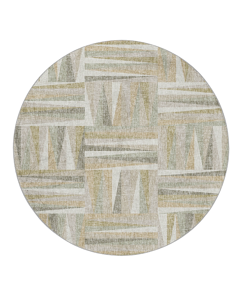 Dalyn Rug Company Dalyn Lorenzo Washable Ln2 Round Area Rug, 8' X 8' In Sand