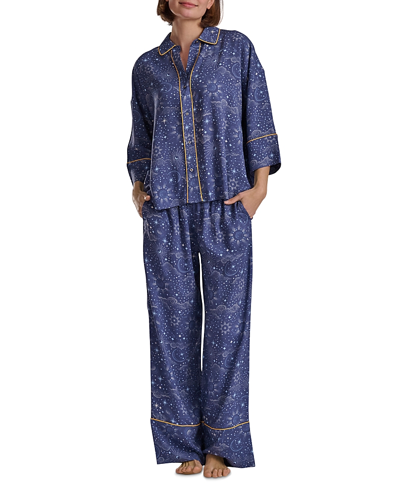 Splendid Celestial Print Pajama Pant Set In Multi