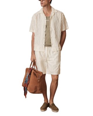 Wave Texture Drawstring 8.3" Shorts