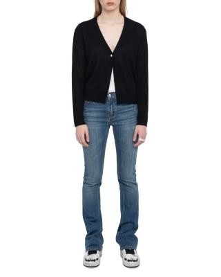 Manylla Cashmere V Neck Cardigan Sweater