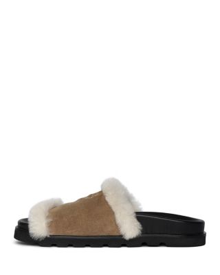 Women's Teddy Bare Shearling Slide Sandals