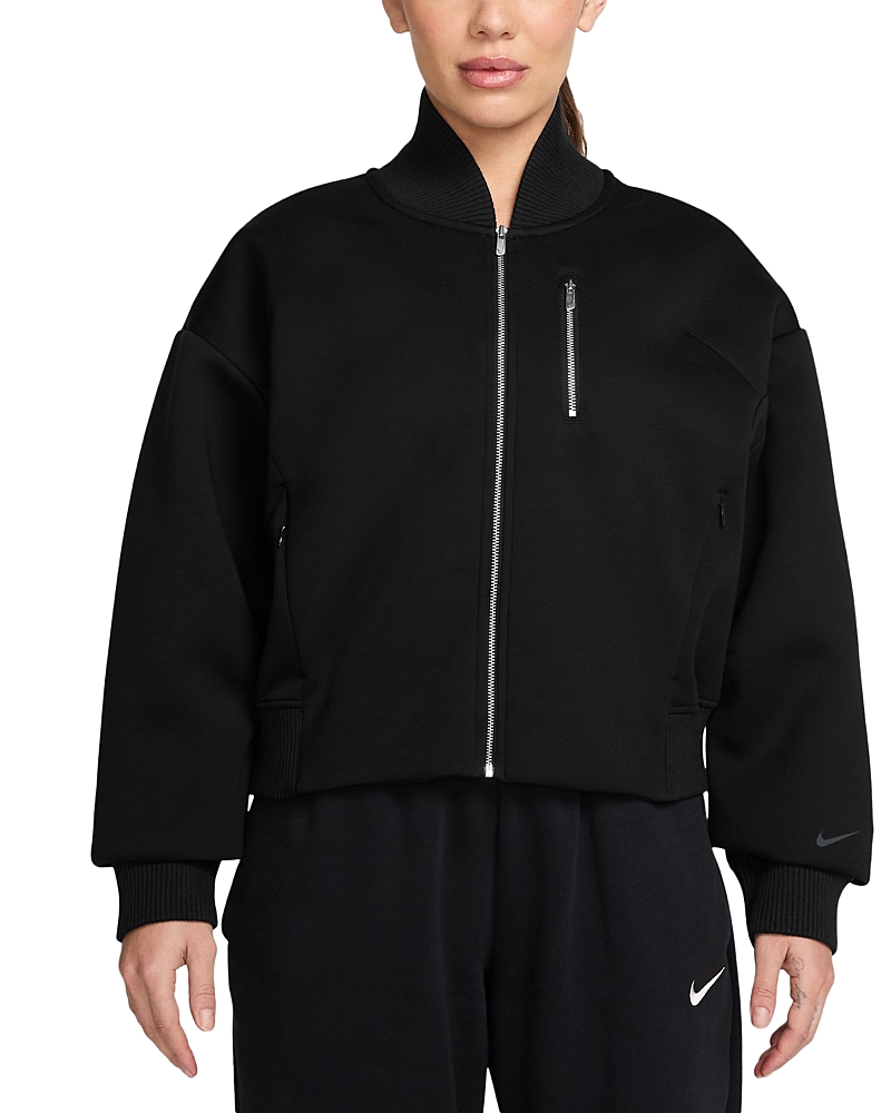 Nike Sportswear Destroyer Bomber Jacket In Black