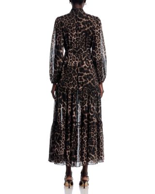 Baird Tie Neck Maxi Dress