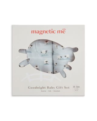 Unisex Baa Baa Baby Footie, Bib & Blanket Gift Set - Baby