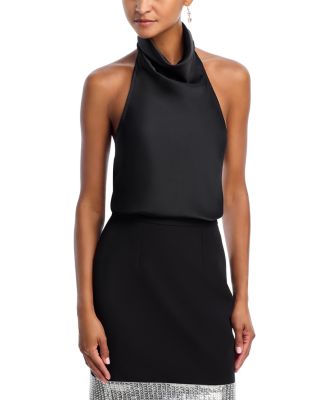 AQUA - Satin Halter Top - Exclusive