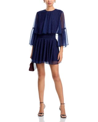 Ruffle Trim Smock Waist Dress - Exclusive