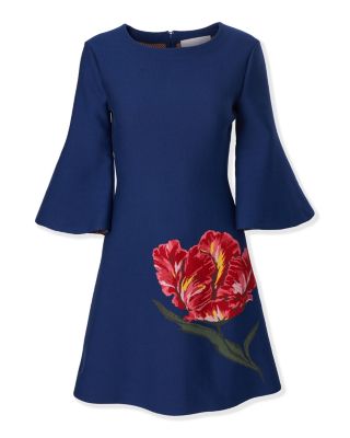 Flare Sleeve Shift Dress