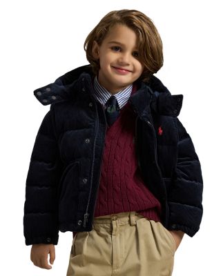 Boys' Convertible Corduroy Down Jacket - Little Kid