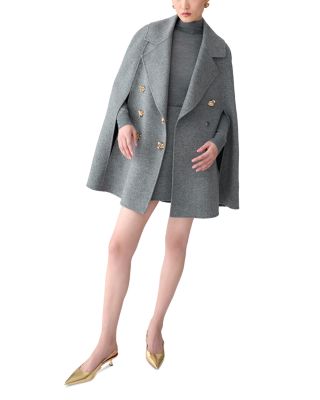 Double Breasted Cape Coat