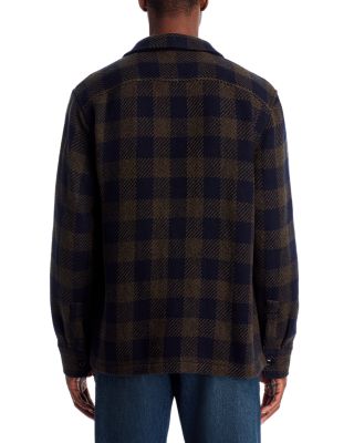 Twill Shirt Jacket in Broken Plaid