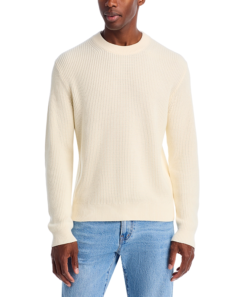 Madewell Waffle-knit Crewneck Sweater In Neutral