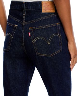 501 High Rise Straight Jeans in Deep Breath