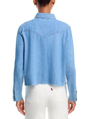 The Super Exes Crop Step Fray Shirt