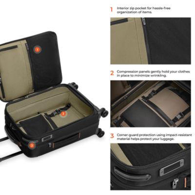 ZDX Essential Domestic Spinner Carry On Bag