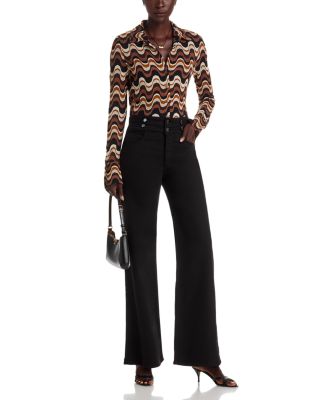 Brandi Wavy Striped Blouse