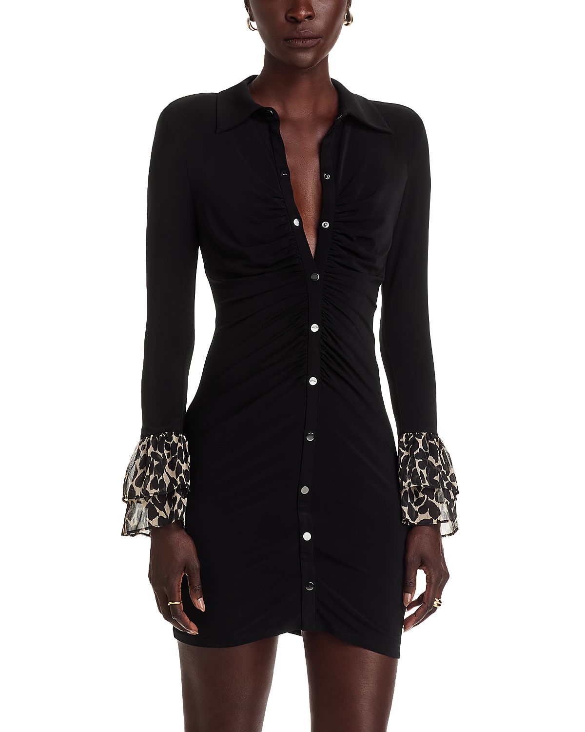 Ramy Brook Arden Ruffled Cuff Dress