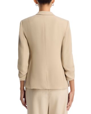 Jia Ruched Sleeve Blazer