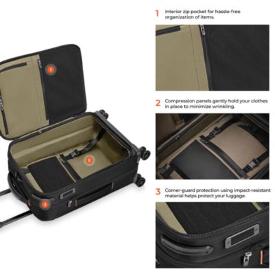 ZDX Essential Global Spinner Carry On Bag