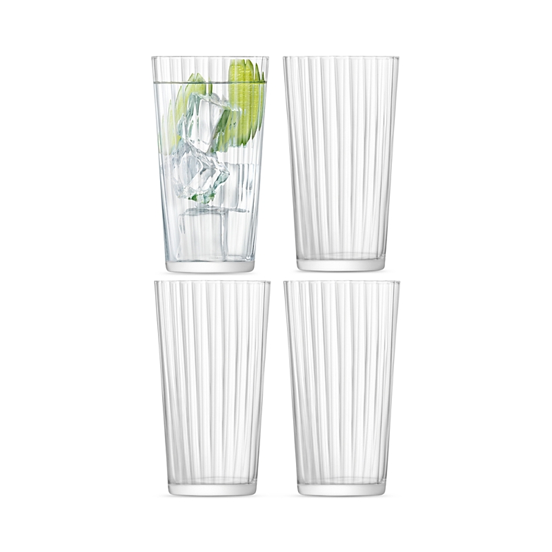 Lsa Gio Line Juice Glass, Set Of 4 In Transparent