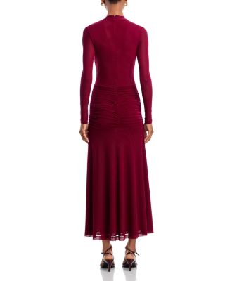 Liyana Ruched Mesh Dress