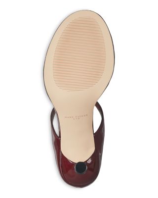 Women's Alonde Leather High Heel Slide Sandals