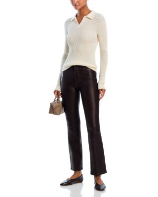 The Leather Reboot Crop Jeans
