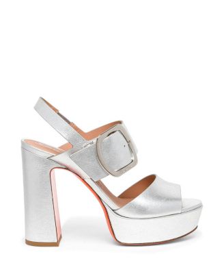  Women's Laminated Leather High-Heel Sandal