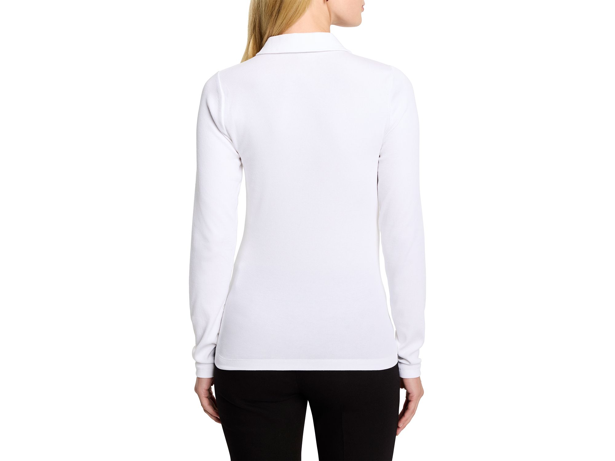 Perfect Knit Ribbed Polo Top — Image 3