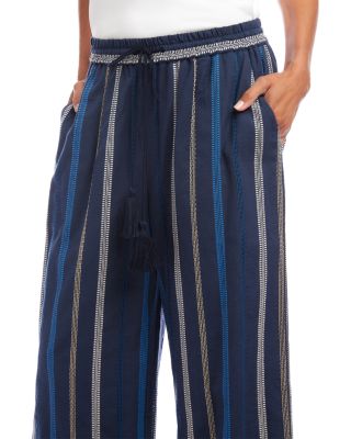 Embroidered Drawstring Pants