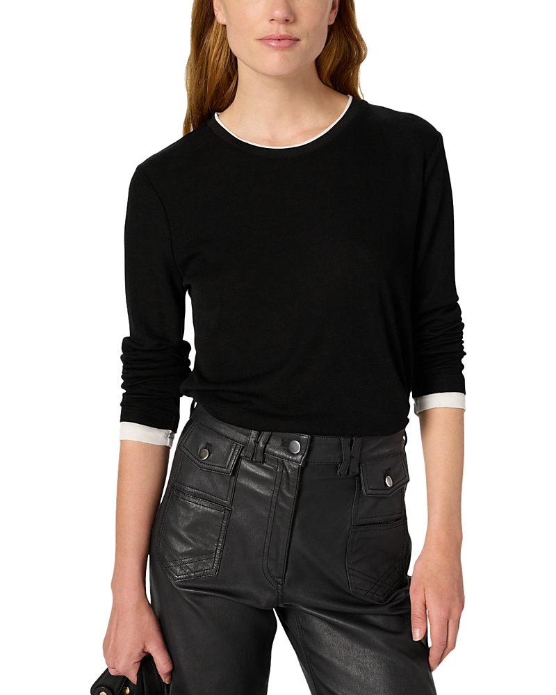 Gerard Darel Hanae Wool Sweater In Black