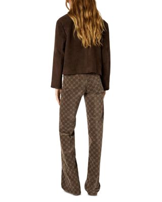 Anna High Rise Flare Leg Jeans in Coffee