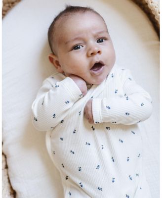  Unisex Cotton Ribbed Zipper Footie - Baby