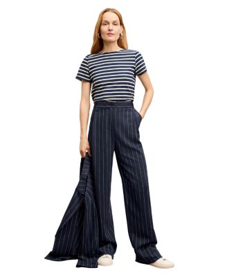 Fitz Pleated Women&#39;s Summer Pinstripe Trouser